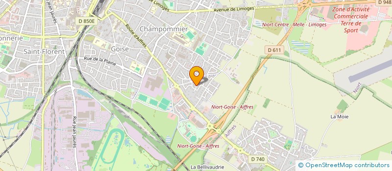 localisation de l'entreprise CETO à NIORT