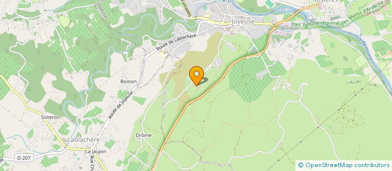 localisation de l'entreprise CETOMANER  JOYEUSE