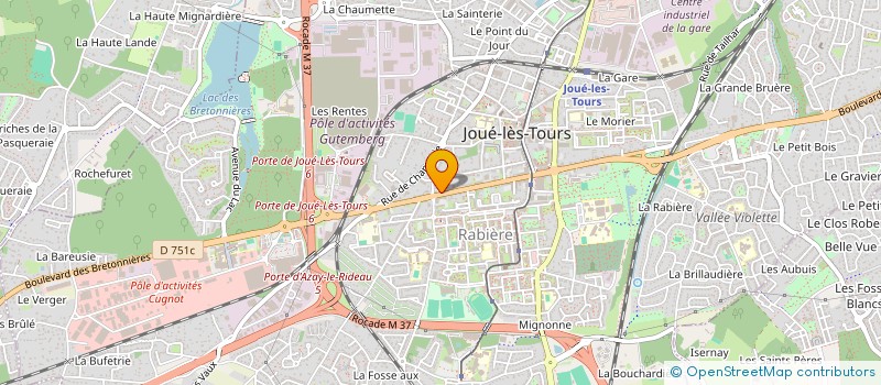 localisation de l'entreprise CETON à JOUE-LES-TOURS