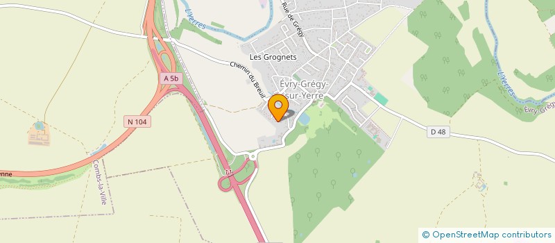 localisation de l'entreprise CETRA  EVRY-GREGY-SUR-YERRE
