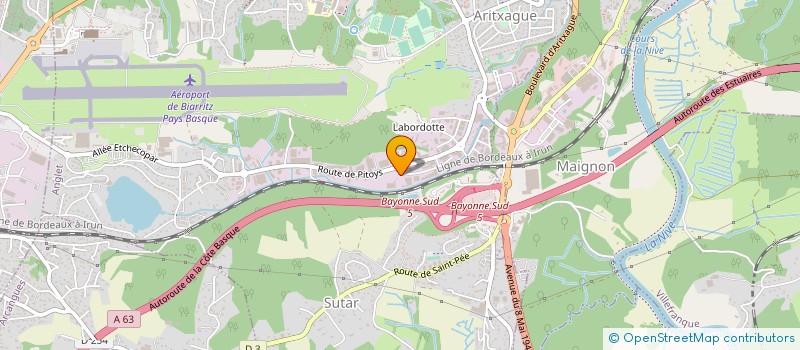 localisation de l'entreprise CETRAID à ANGLET