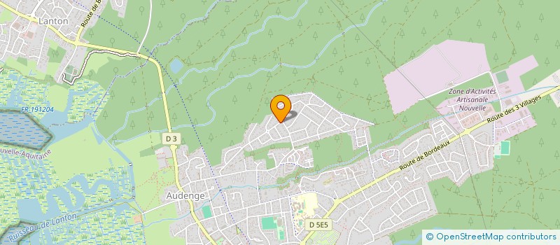 localisation de l'entreprise CETREP  AUDENGE