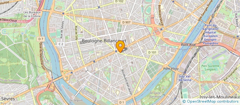 localisation de l'entreprise CETTAC à BOULOGNE-BILLANCOURT