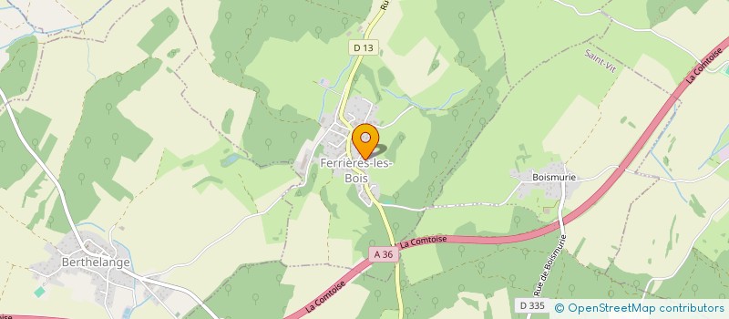 localisation de l'entreprise CETTE VIE LA  FERRIERES-LES-BOIS