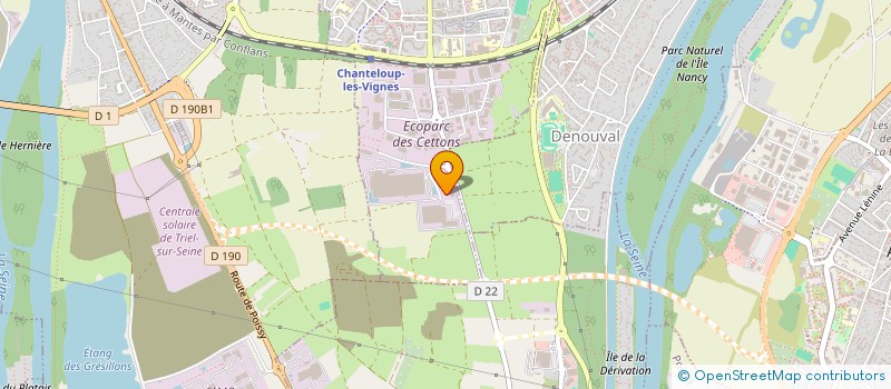 localisation de l'entreprise CETTONBOX  CHANTELOUP-LES-VIGNES