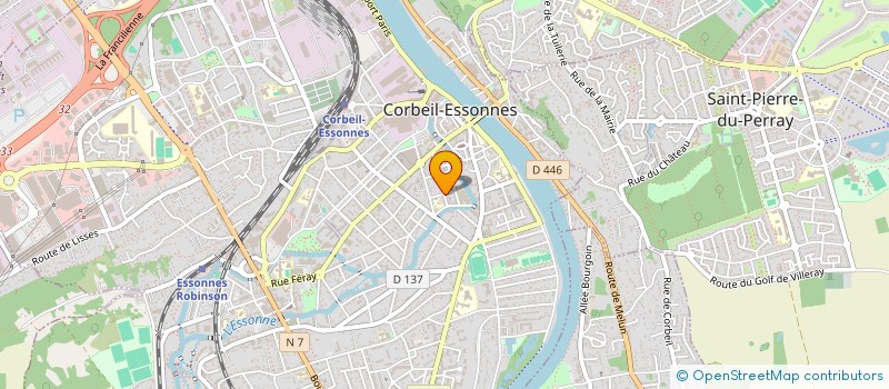localisation de l'entreprise CETURE à CORBEIL-ESSONNES