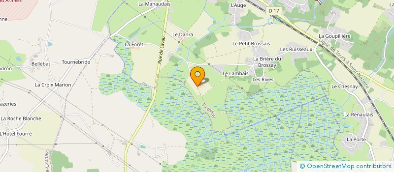 localisation de l'entreprise CEUILLETTE DE L'ILE à SAVENAY