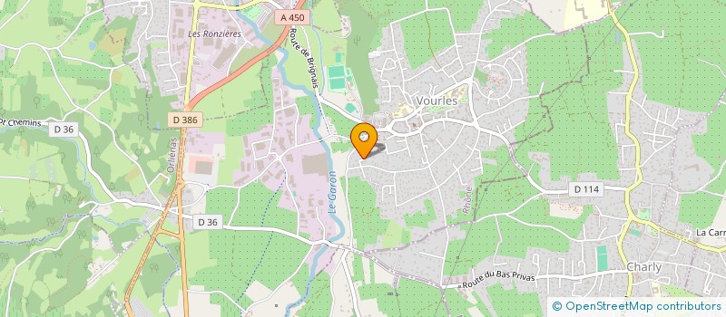 localisation de l'entreprise CEURV  VOURLES