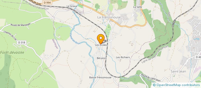 localisation de l'entreprise CEUSE  LA FREISSINOUSE