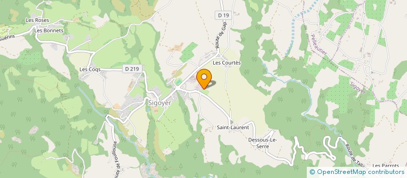 localisation de l'entreprise CEUSE ENVIRONNEMENT ET PAYSAGE  SIGOYER