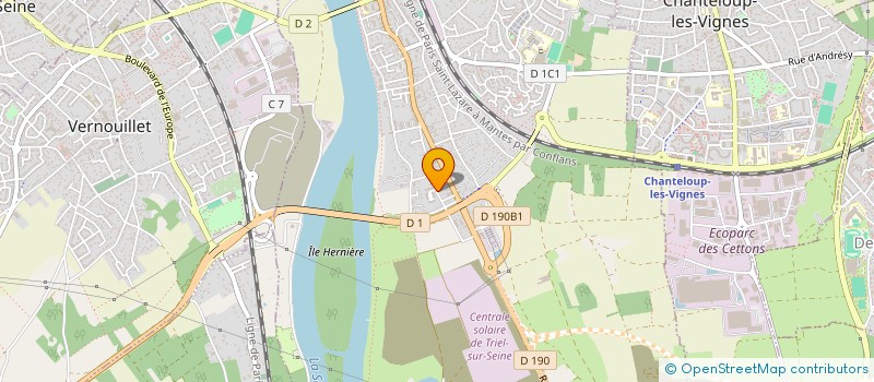 localisation de l'entreprise CEUTA IMMO  TRIEL-SUR-SEINE