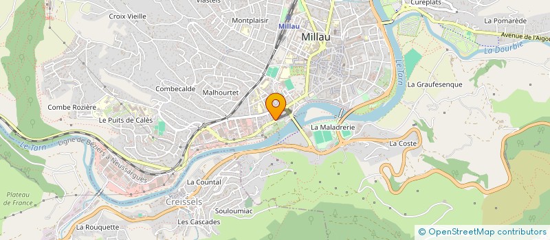 localisation de l'entreprise CEUX à MILLAU