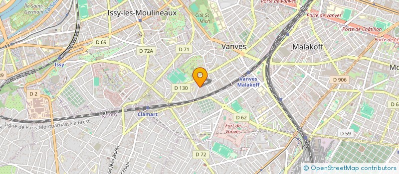 localisation de l'entreprise CEUX DU TREIZE à VANVES