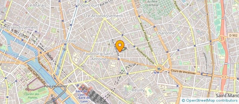 localisation de l'entreprise CEUX QUI  PARIS