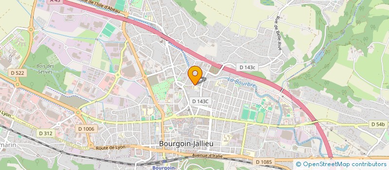 localisation de l'entreprise CEV à BOURGOIN-JALLIEU