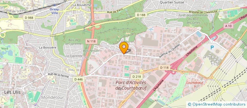 localisation de l'entreprise CEV INGENIERIE à LES ULIS