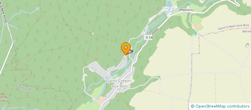 localisation de l'entreprise CEV LA HOLDING  SAINT-CREPIN-AUX-BOIS