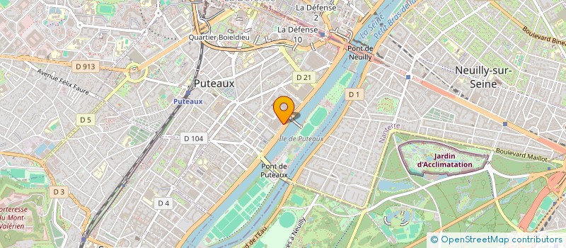 localisation de l'entreprise CEVA AIR & OCEAN INTERNATIONAL SE à COURBEVOIE