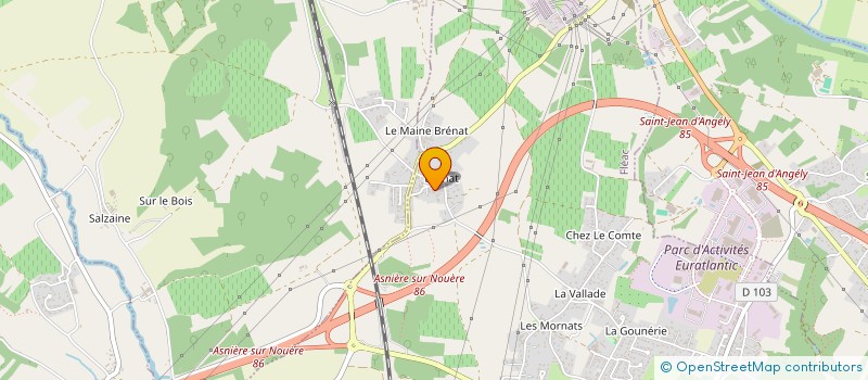 localisation de l'entreprise CEVA IMMO à FLEAC