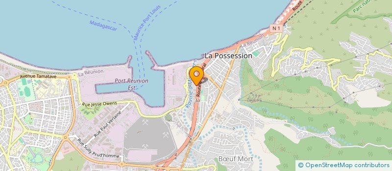 localisation de l'entreprise CEVA LA REUNION à LA POSSESSION