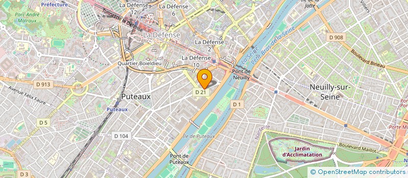 localisation de l'entreprise CEVA LOGISTICS EUROPE à PUTEAUX
