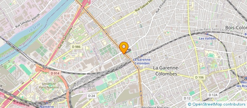 localisation de l'entreprise CEVA LOGISTICS FORWARDING FRANCE à COLOMBES