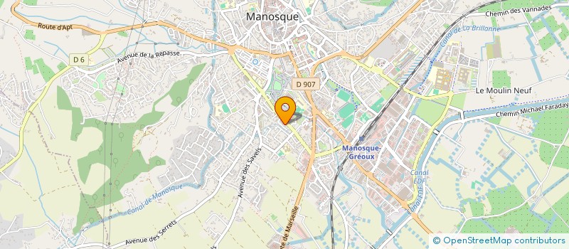 localisation de l'entreprise CEVALE à MANOSQUE