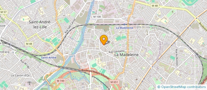 localisation de l'entreprise CEVARA à LA MADELEINE