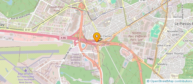 localisation de l'entreprise CEVBA à CLAMART