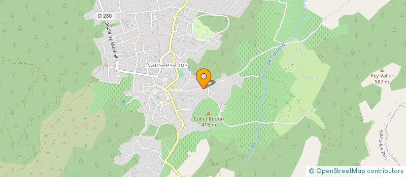localisation de l'entreprise CEVE PEPINIERE à NANS-LES-PINS