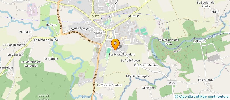 localisation de l'entreprise CEVEKAM  GUER