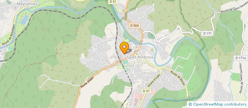 localisation de l'entreprise CEVEN'ENERGIE  SAINT-AMBROIX