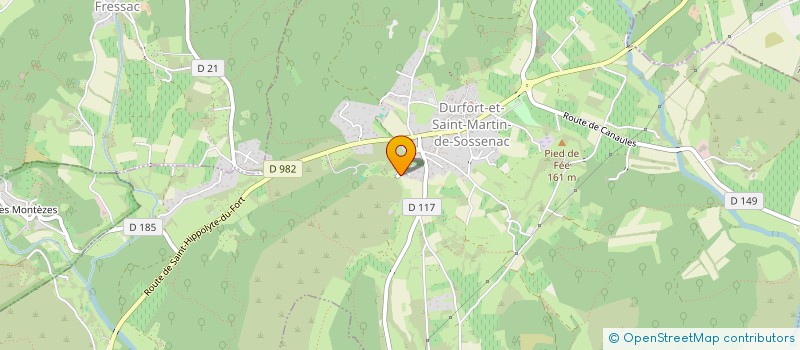 localisation de l'entreprise CEVEN'FAST  ANDUZE