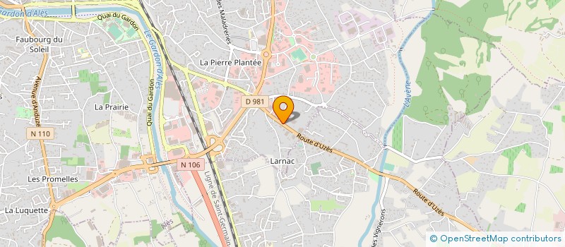 localisation de l'entreprise CEVEN'FITNESS à ALES