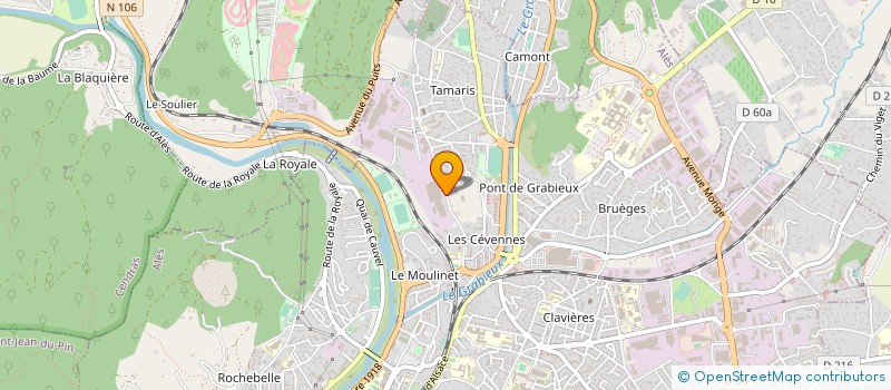 localisation de l'entreprise CEVEN-GROUP à ALES