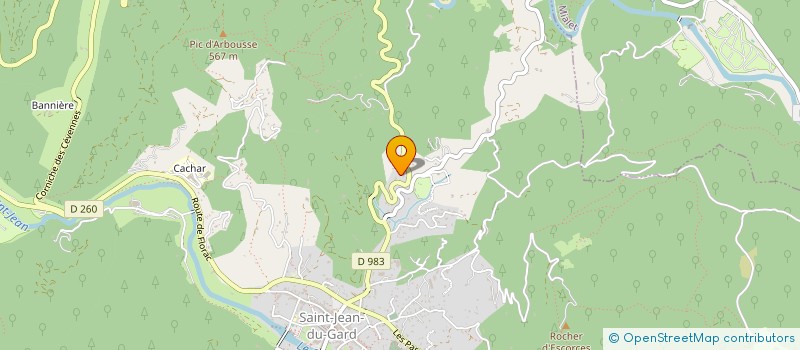 localisation de l'entreprise CEVEN'RIDERS  SAINT-JEAN-DU-GARD