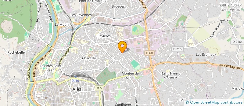 localisation de l'entreprise CEVENA  ALES