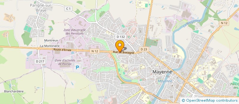 localisation de l'entreprise CEVENHOME  MAYENNE