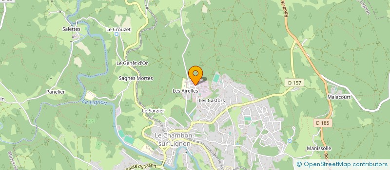 localisation de l'entreprise CEVENN'SERVICE à LE CHAMBON-SUR-LIGNON