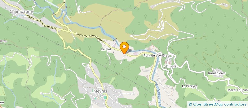 localisation de l'entreprise CEVENNEPAIN DISTRIBUTION à MEYRAS