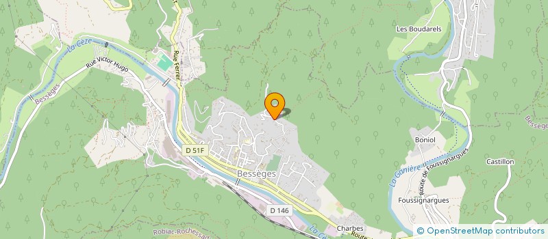 localisation de l'entreprise CEVENNES AGENCEMENT BOIS  BESSEGES