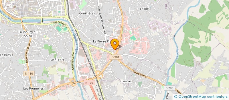 localisation de l'entreprise CEVENNES ALES  ALES