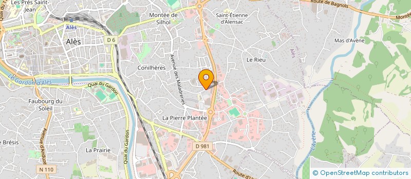 localisation de l'entreprise CEVENNES AMEUBLEMENT à ALES