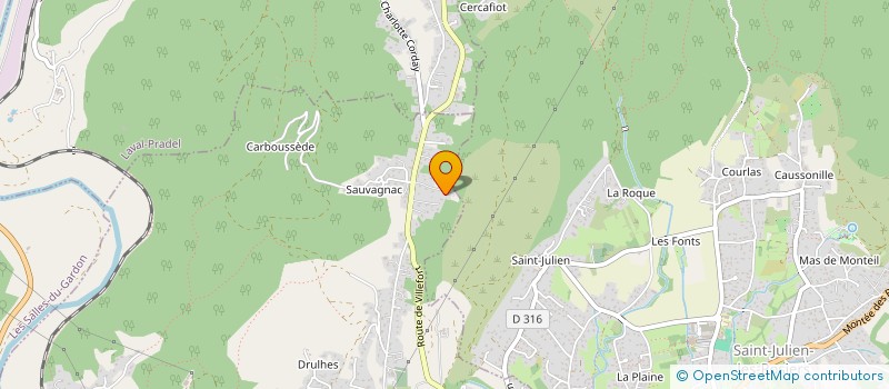localisation de l'entreprise CEVENNES AUTO à SAINT-MARTIN-DE-VALGALGUES