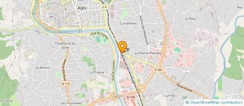 localisation de l'entreprise CEVENNES AUTO DISTRIBUTION à ALES