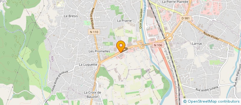 localisation de l'entreprise CEVENNES CASH à ALES