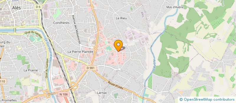 localisation de l'entreprise CEVENNES CONSEIL MANAGEMENT à ALES