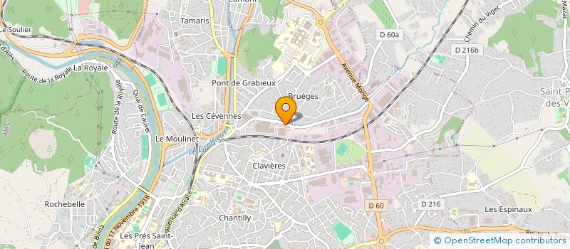 localisation de l'entreprise CEVENNES CONTROLE AUTOMOBILE à ALES