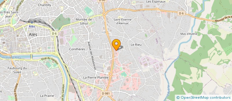 localisation de l'entreprise CEVENNES COULEURS 30 à ALES