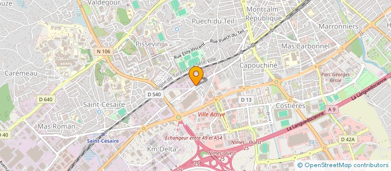 localisation de l'entreprise CEVENNES COULEURS NIMES à NIMES
